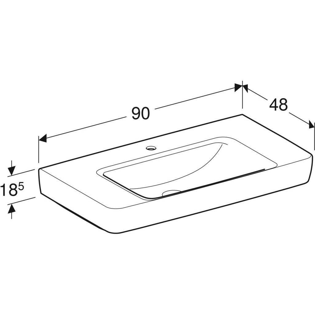 Renova Plan Waschtisch mit Ablagefläche 90cm