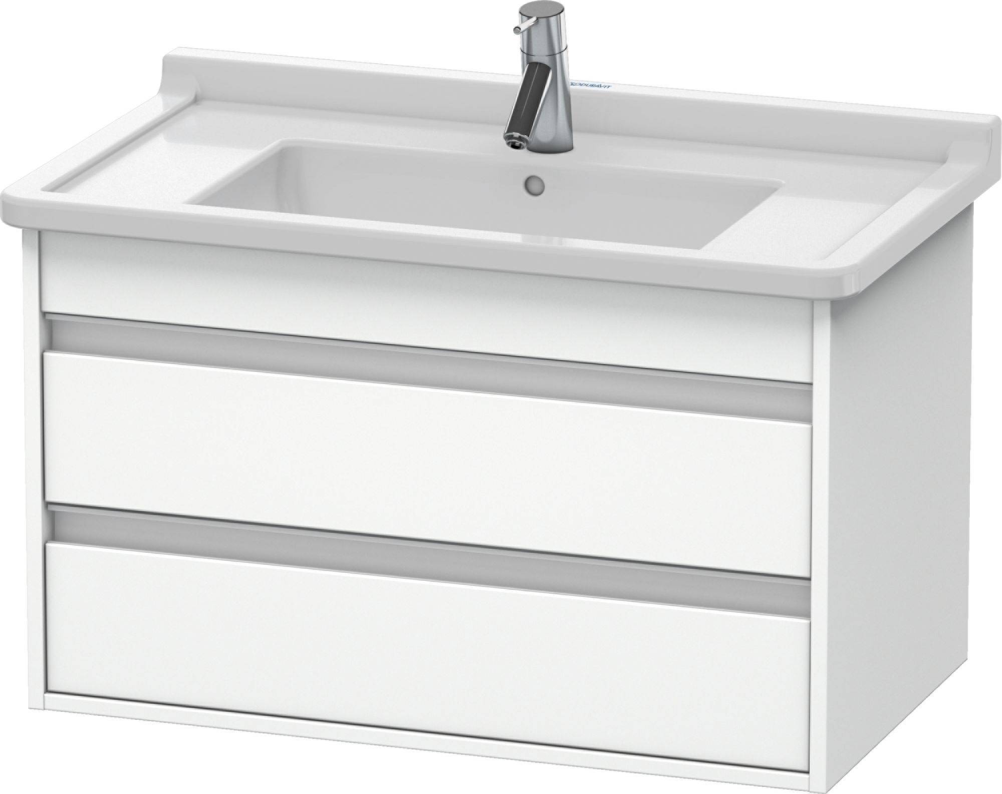 Ketho wall-hung vanity unit KT6644 for Starck 3 washbasin