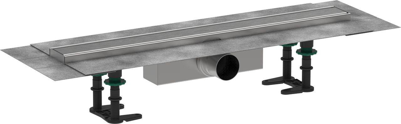 RainDrain Compact Komplettset Duschrinne 600mm für Standardinstallation