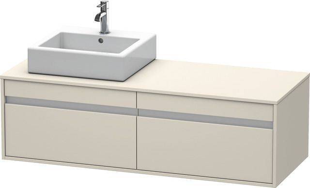 Ketho vanity unit wall hung KT6697 for countertop washbasin, 1400 x 550mm