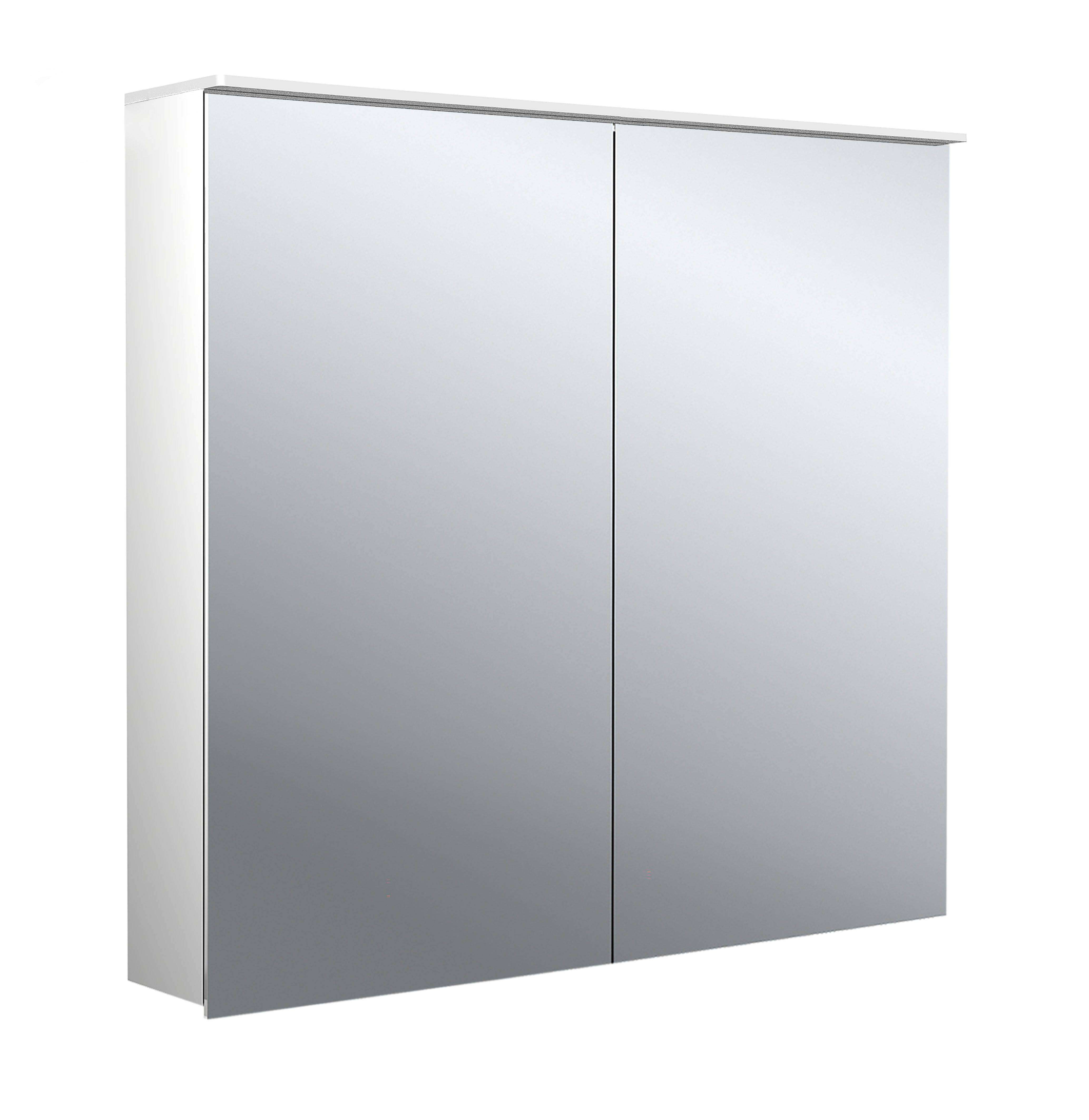 asis flat 2 design illuminated mirror cabinet 800mm