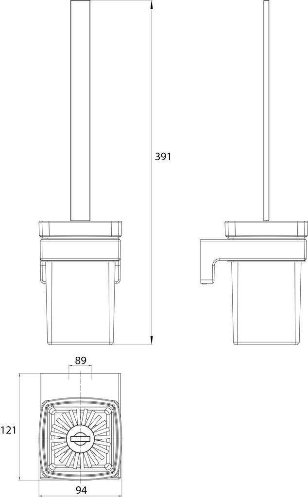 cue brush set wall model