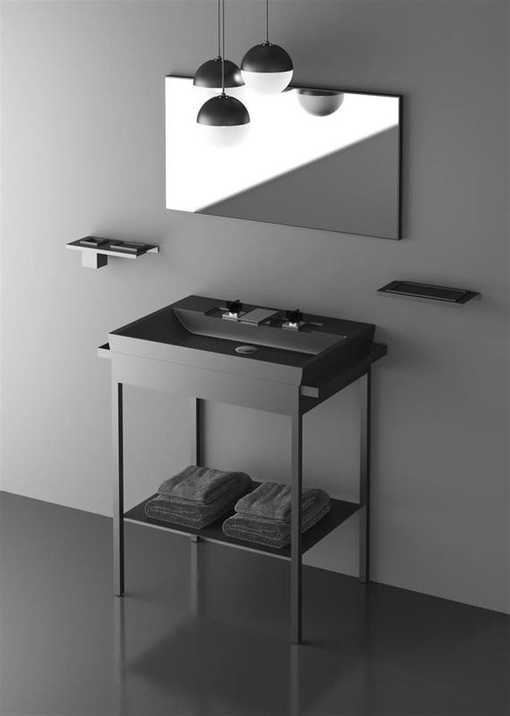 ITALY Plus washbasin with base VetroFreddo