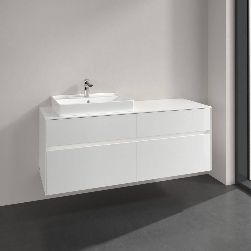 Collaro vanity unit 1400 x 548 x 500mm, with LED lighting