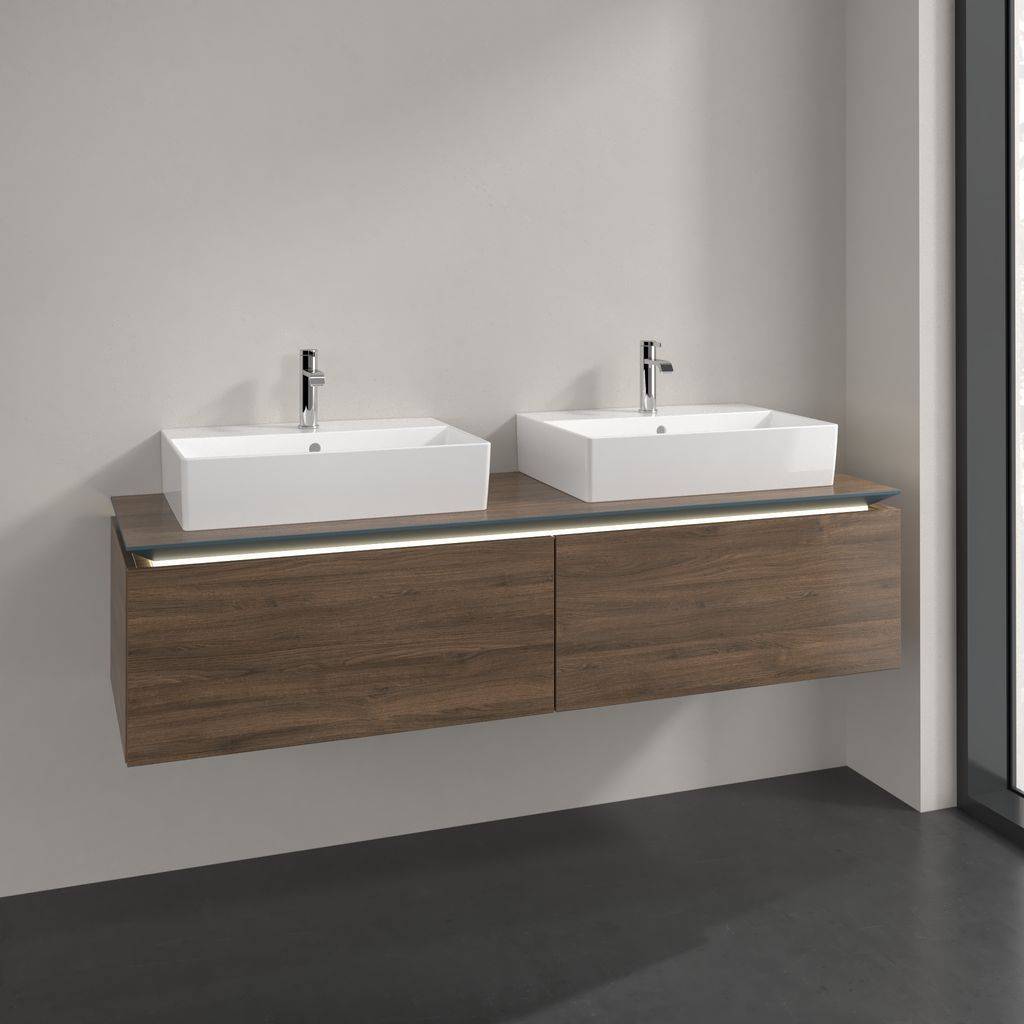 Legato vanity unit 1600x380x500 with 2 pull-outs