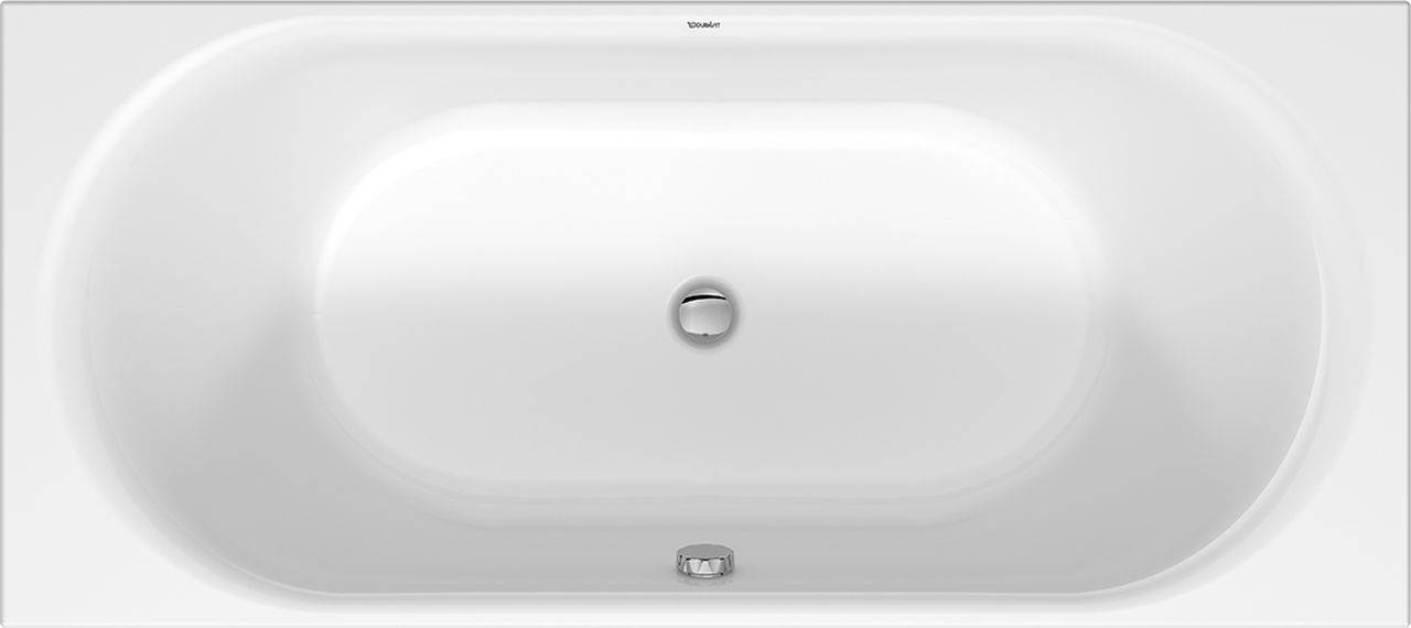 D-Neo oval bathtub 1800 x 800mm, with 2 back slopes