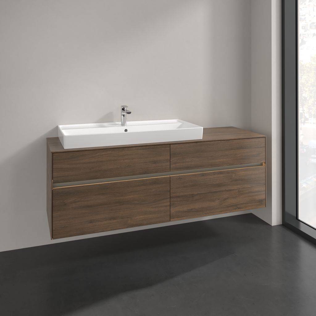 Collaro vanity unit 1600 x 548 x 500mm, with LED lighting