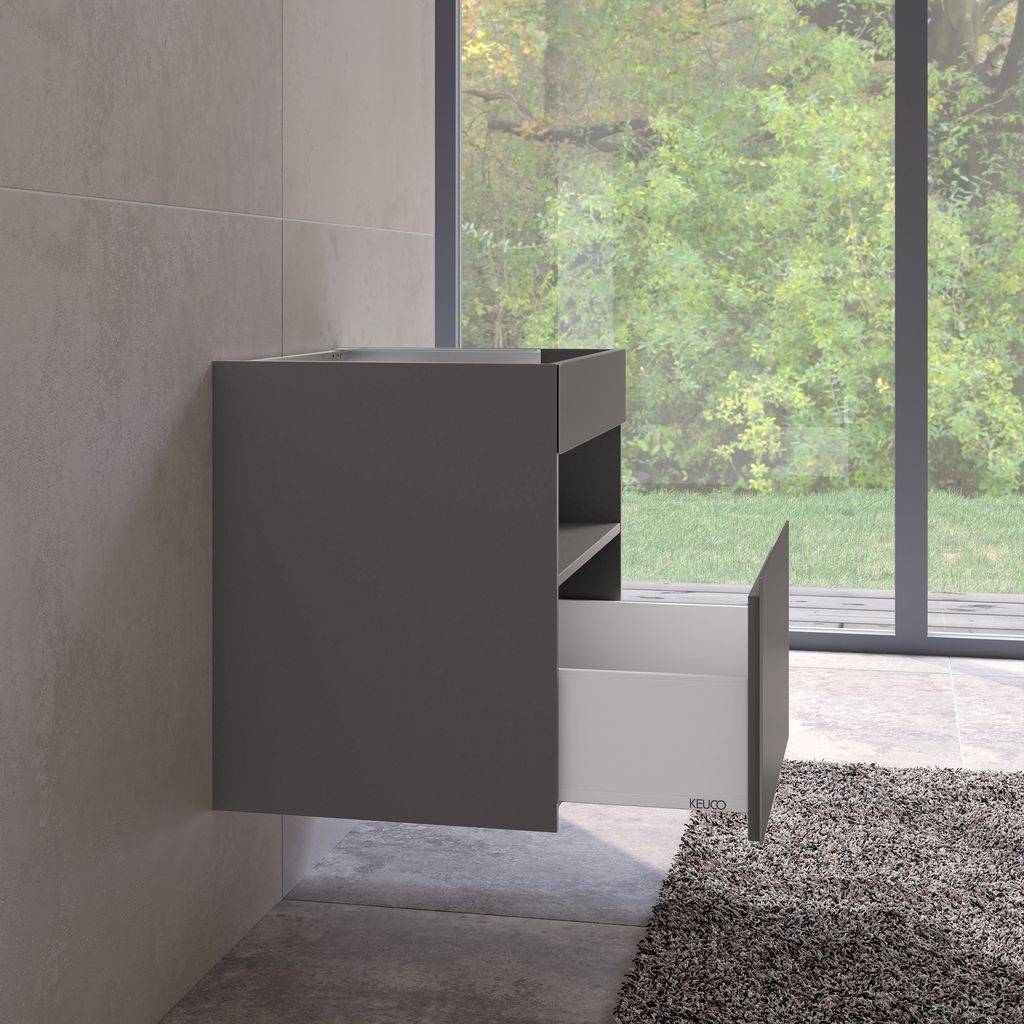 Stageline vanity base for ceramic washbasin, 650mm