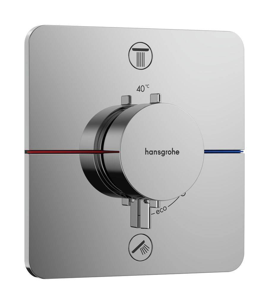 ShowerSelect Comfort Q Thermostat Unterputz für 2 Verbraucher