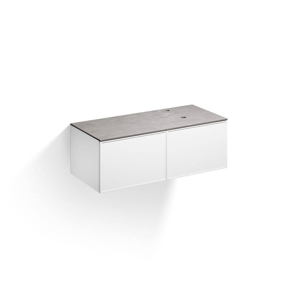 Arkta furniture module sink right, 120cm, with tap hole, two drawers