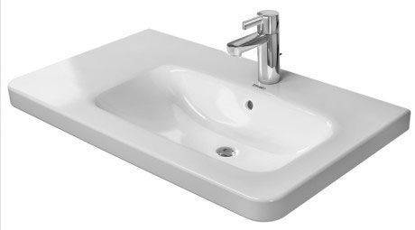 DuraStyle furniture washbasin asymmetric, basin right, with overflow, 800 x 480mm