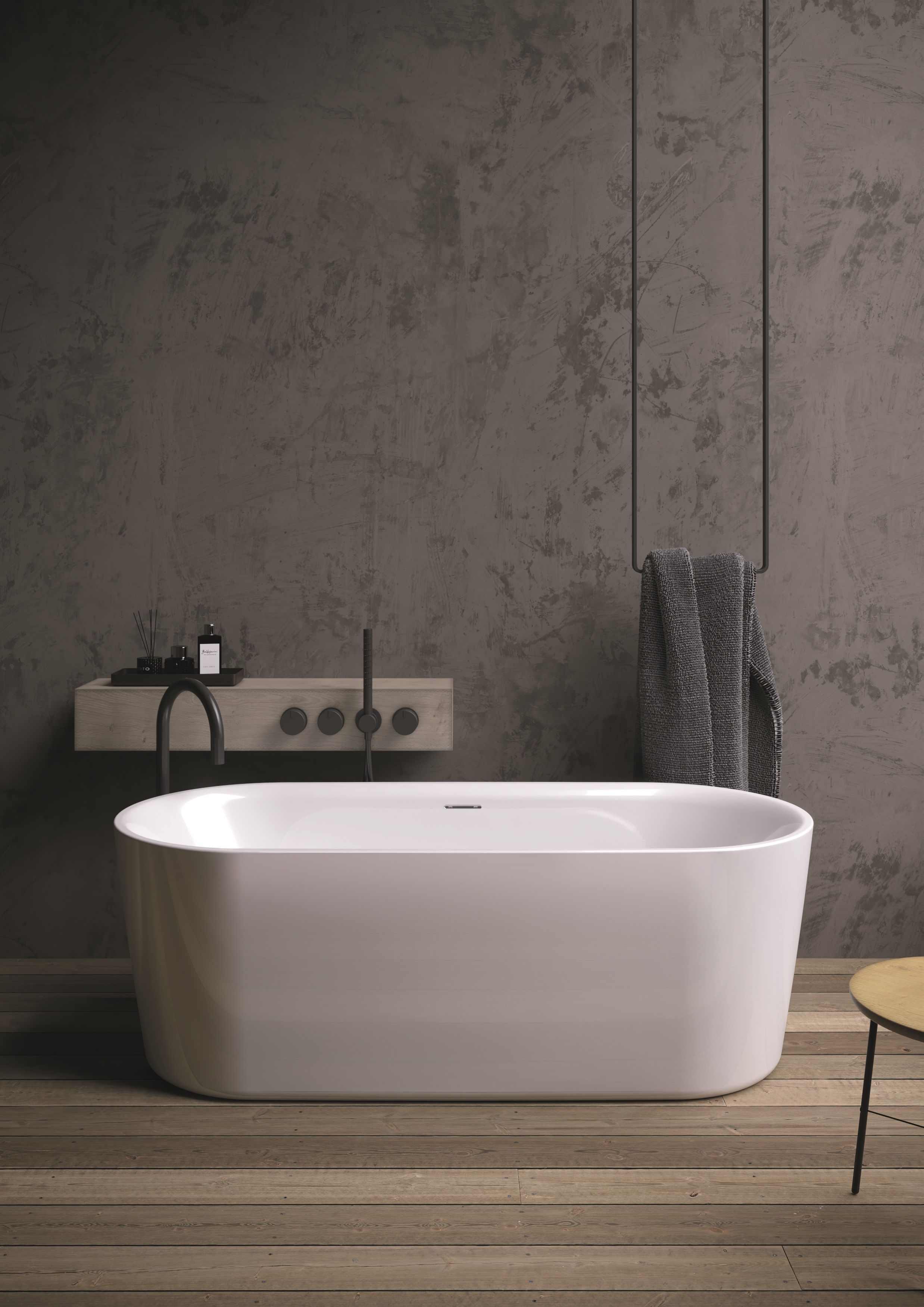 Modesty freestanding bathtub