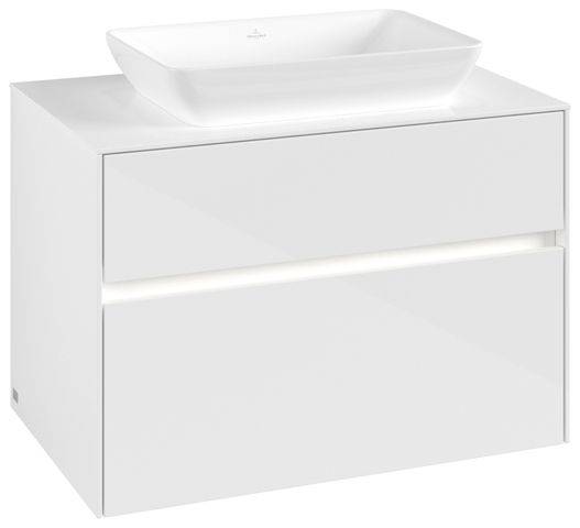 Collaro Waschtischunterschrank 800 x 500 x 548mm, mit LED Beleuchtung