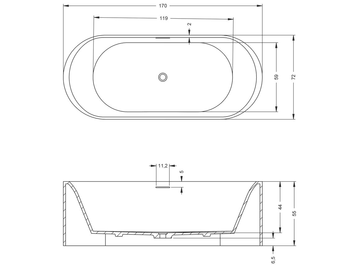 Valor freestanding bathtub