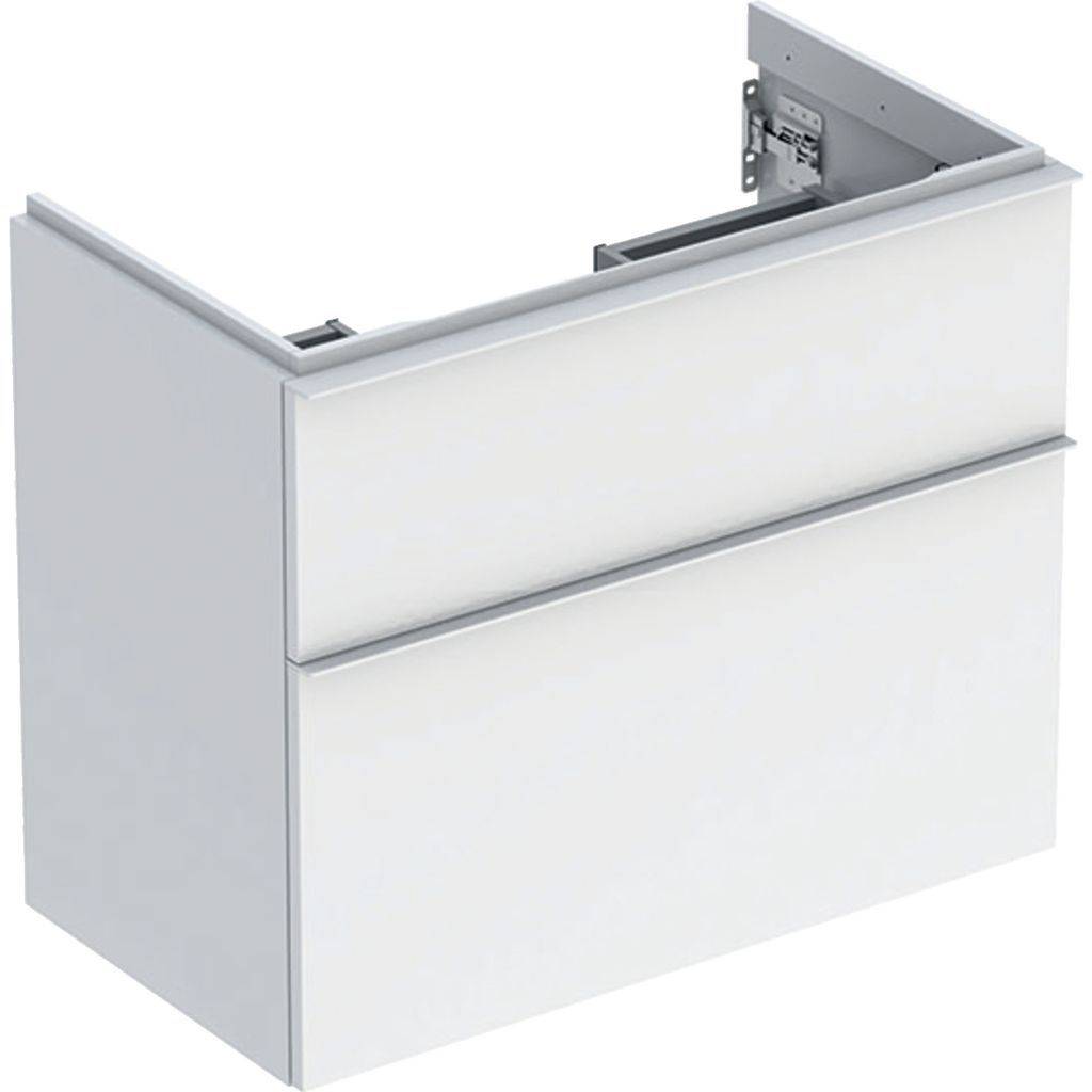 iCon vanity unit for washbasin, with two drawers, 75cm