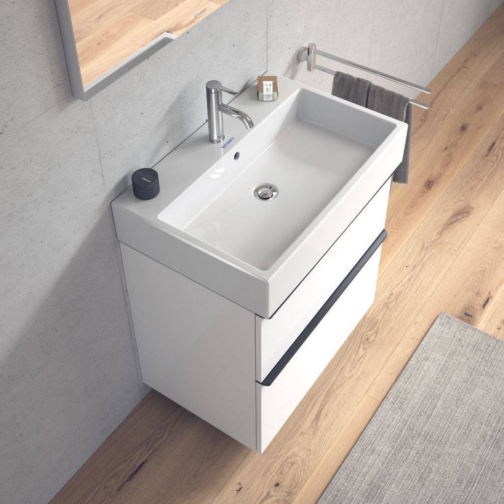 Vero Air furniture washbasin, 700 x 470mm with tap hole, with overflow