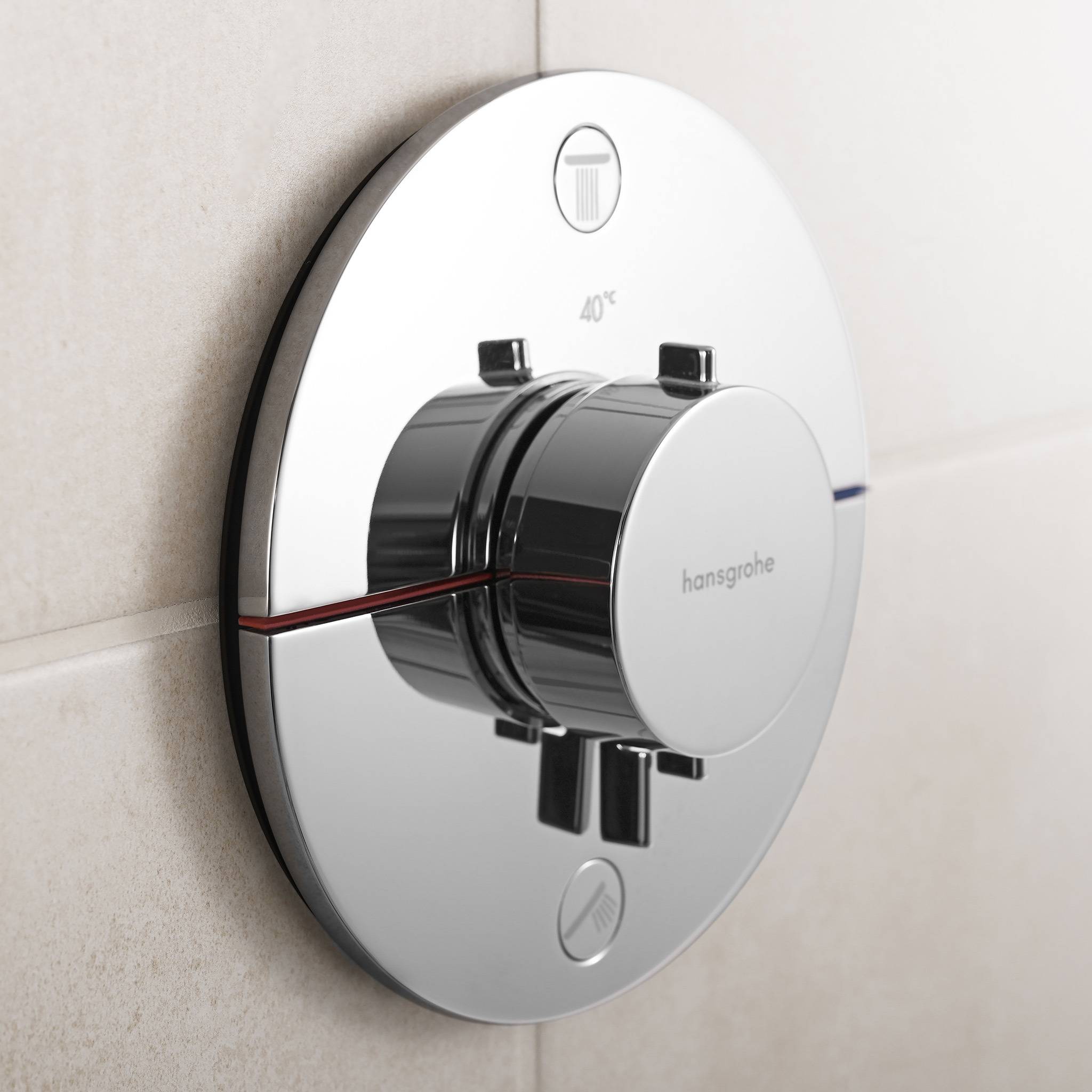 ShowerSelect Comfort S Thermostat Unterputz für 2 Verbraucher