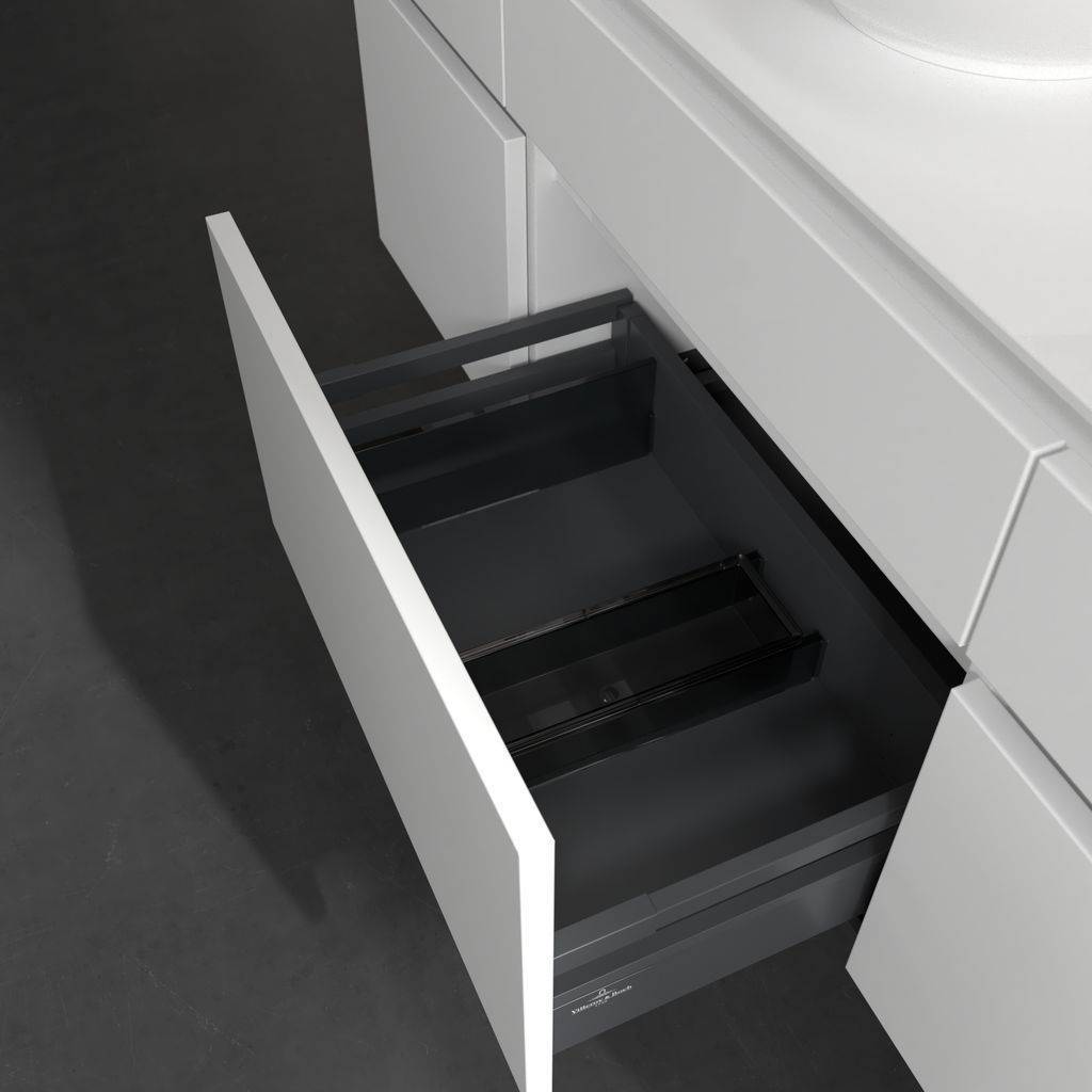 Legato vanity unit with 5 drawers, with LED lighting