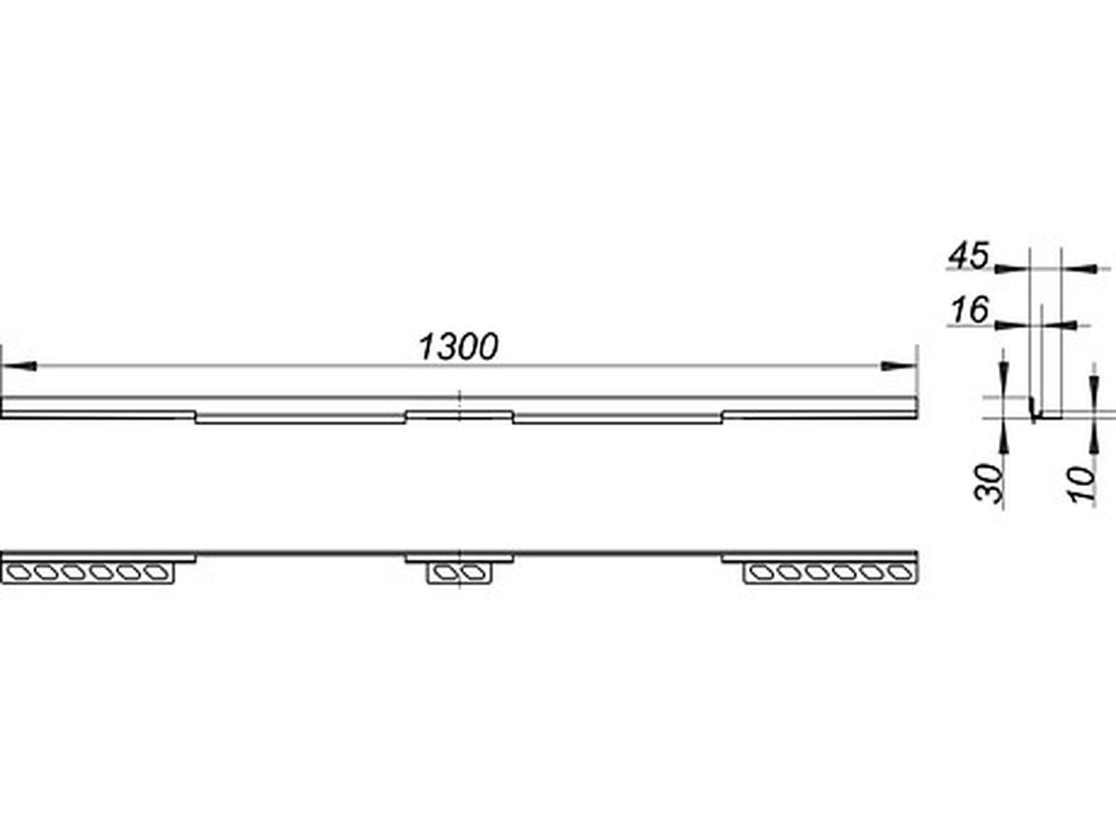 Shower channel CeraWall Individual Duo 1300mm