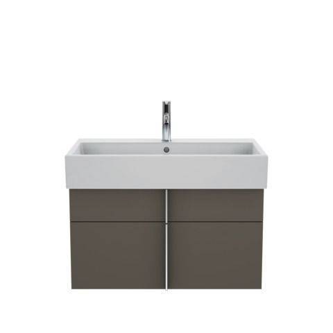 Vero Air furniture washbasin, 800 x 470mm, with tap hole, with overflow