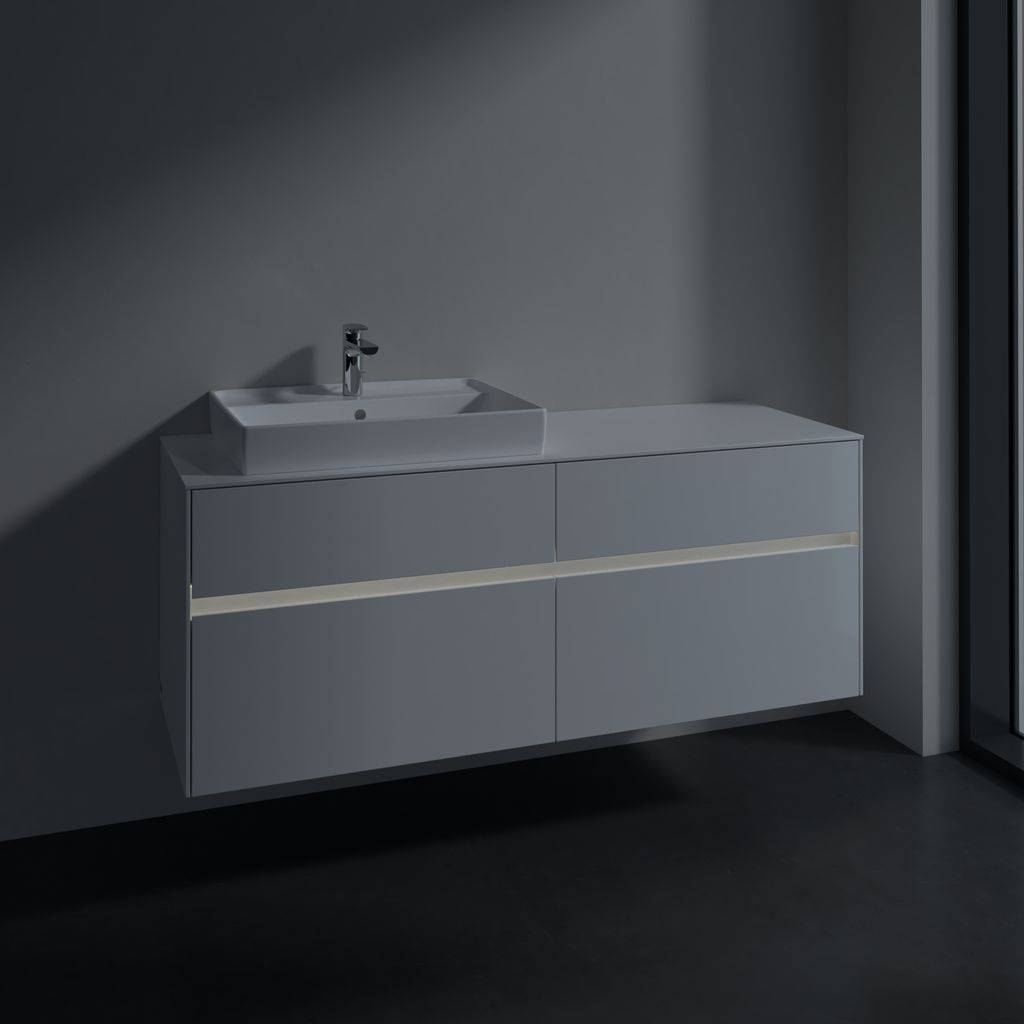 Collaro vanity unit 1400 x 548 x 500mm, with LED lighting