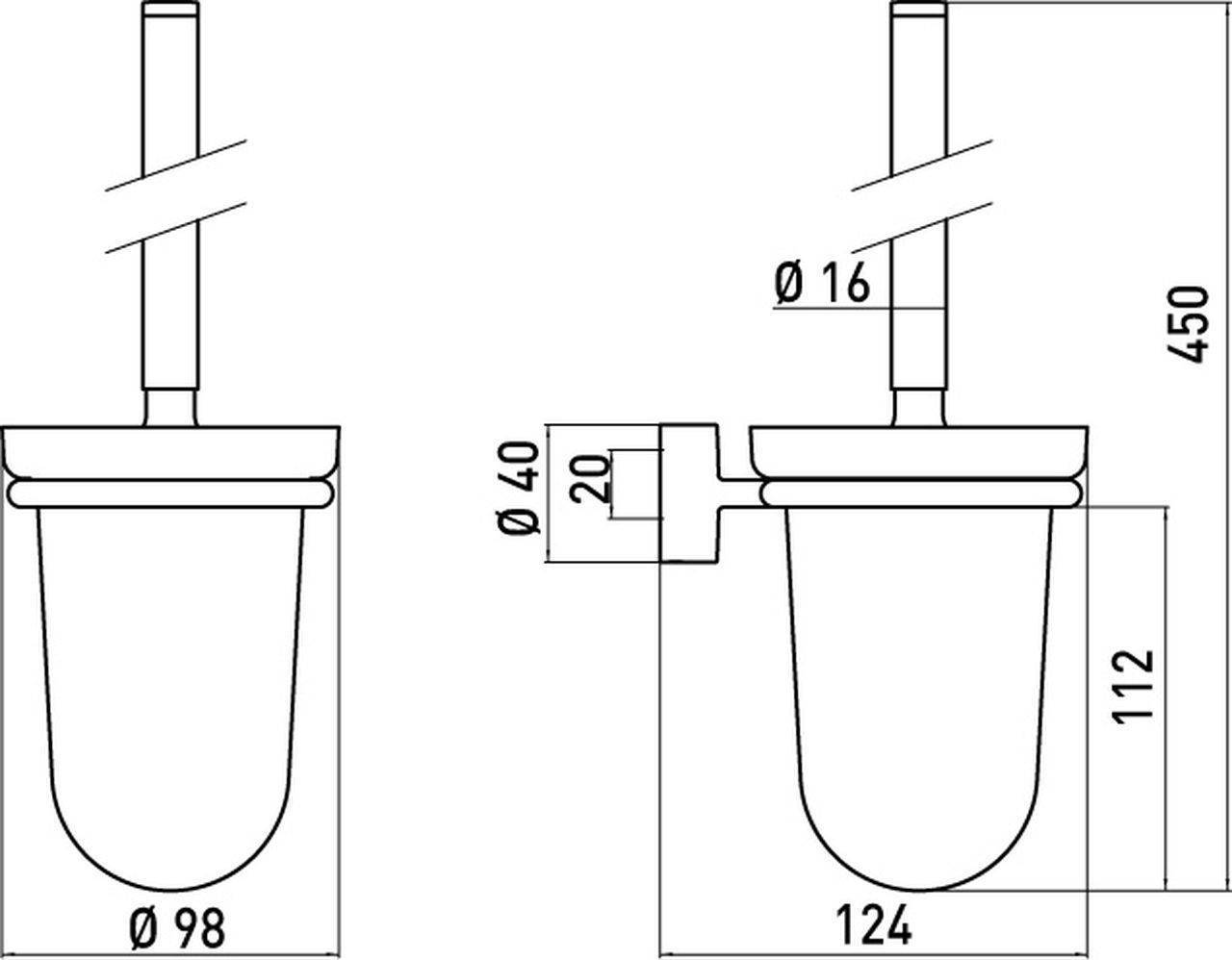 rondo 2 toilet brush set