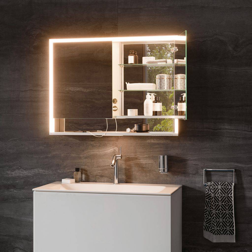 Royal Lumos surface-mounted mirror cabinet 800 x 735 x 165mm 14302171301