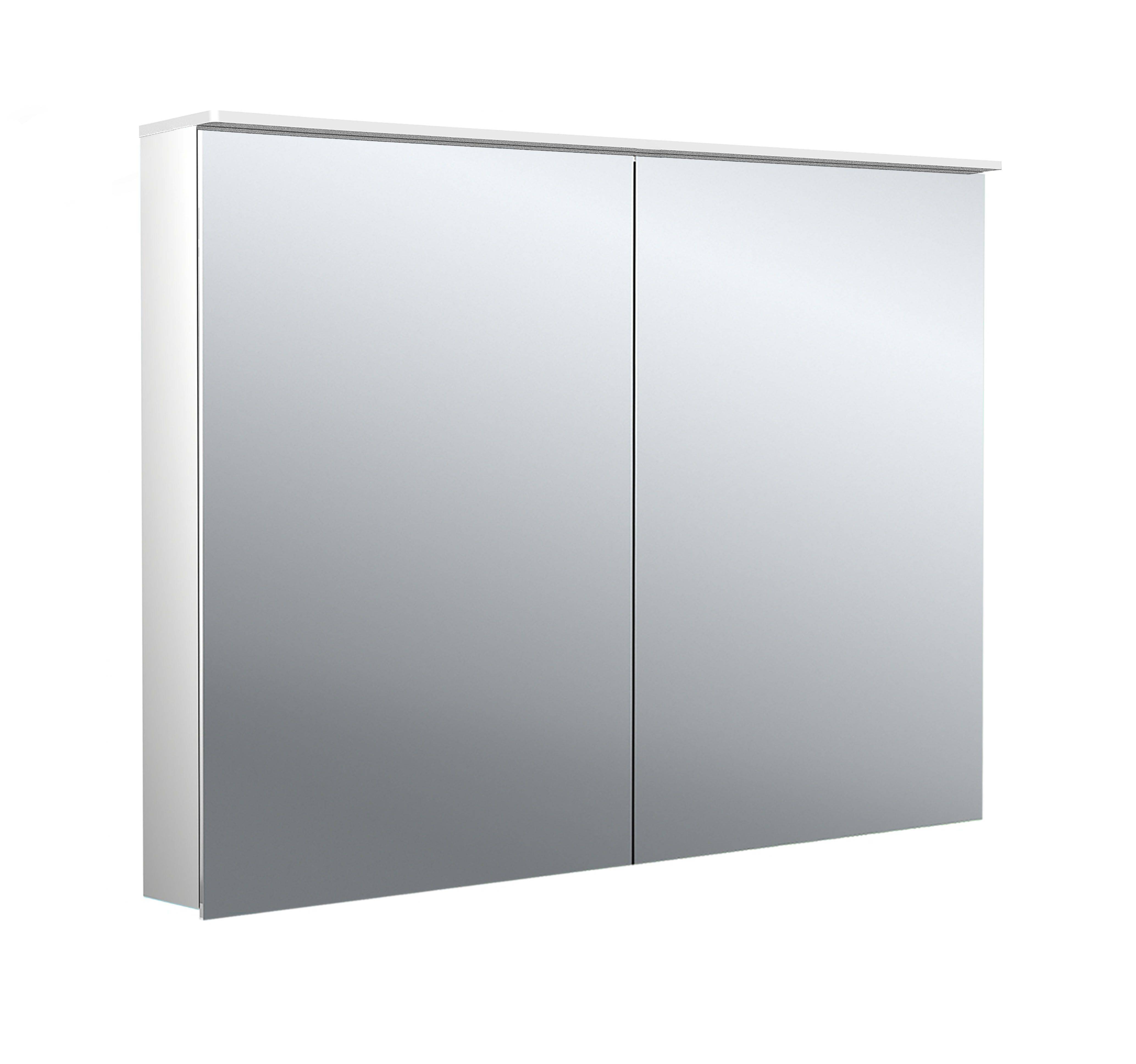 asis flat 2 design illuminated mirror cabinet 1000mm