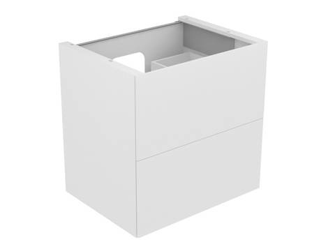 Edition 11 vanity unit, 700 x 700 x 535mm, 1 front pull-out