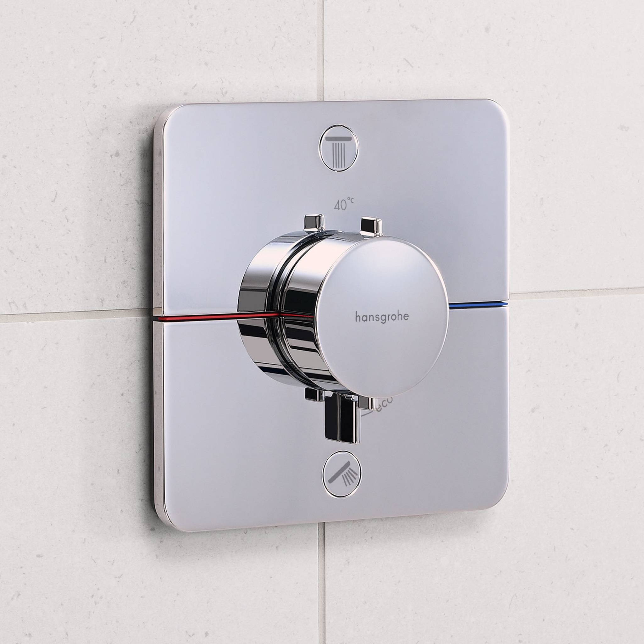 ShowerSelect Comfort Q Thermostat Unterputz für 2 Verbraucher