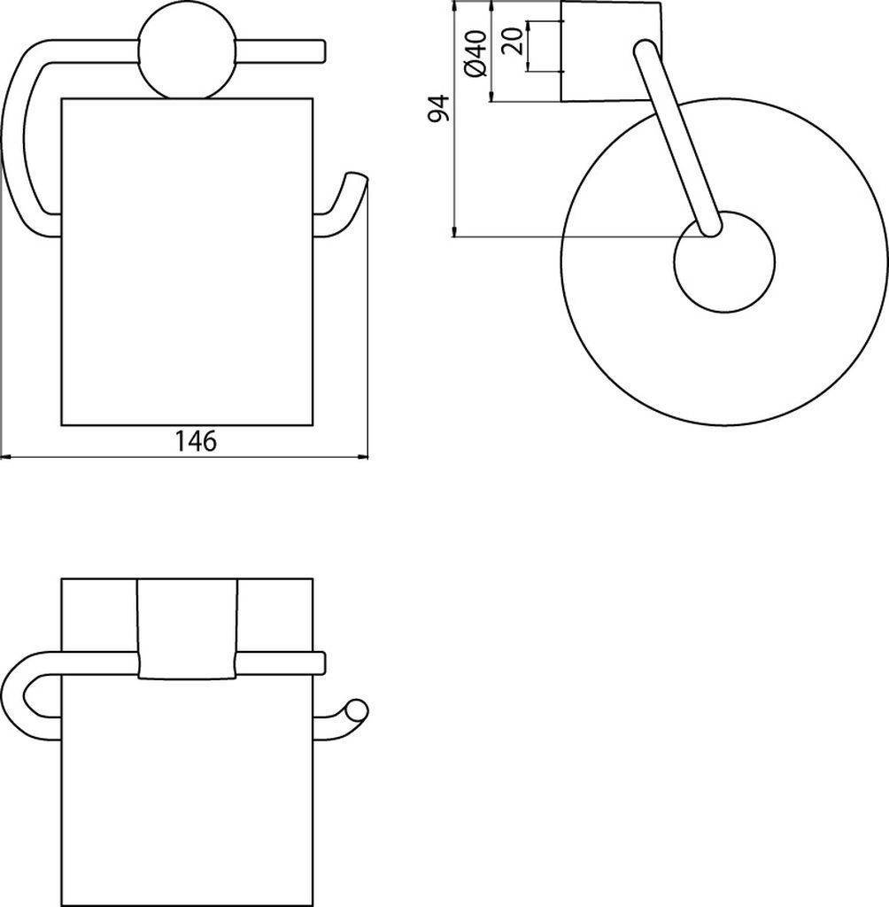 rondo 2 paper holder without lid