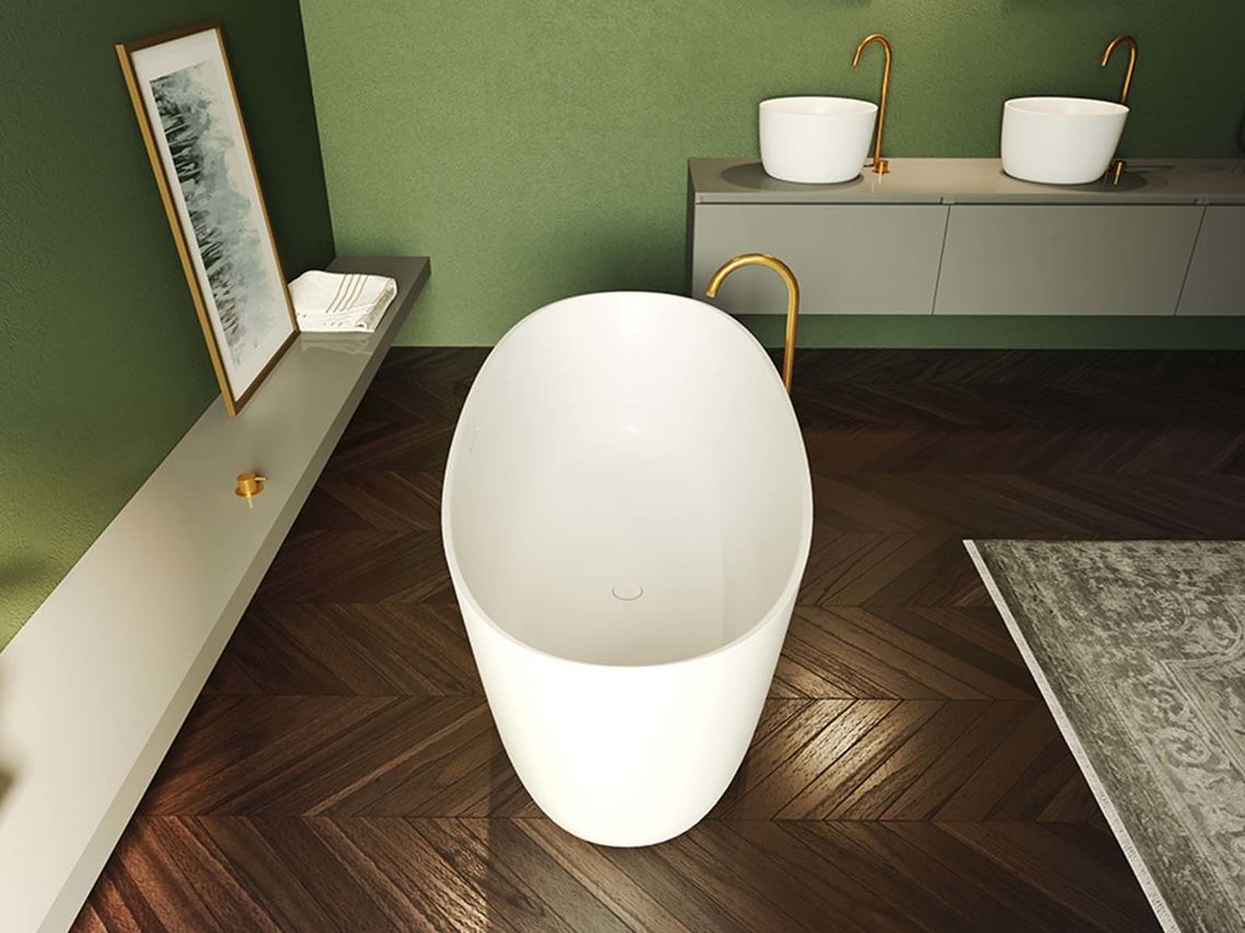 Oval 160 Solid Surface freestanding bath