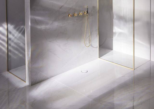 Floor Side Rectangular Shower Tray 110 x 80cm; Model 3374