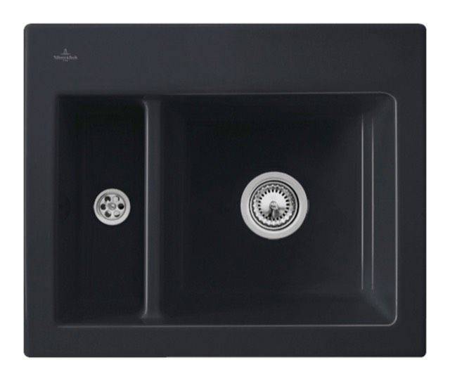 Subway 60 XM Flat kitchen sink, with drain set with manual override