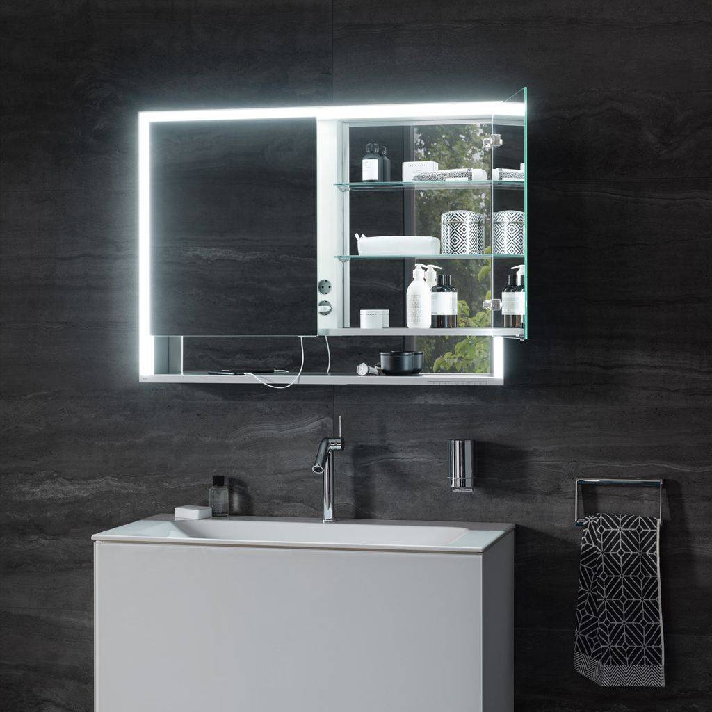 Royal Lumos surface-mounted mirror cabinet 800 x 735 x 165mm 14302171301