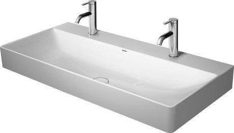 DuraSquare furniture washbasin 1000 x 470mm, with 2 x 1 tap hole