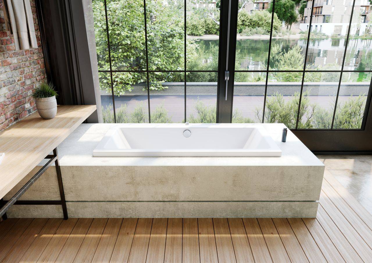 ConoDuo rectangular bath; model 732; 1700 x 750 x 420mm