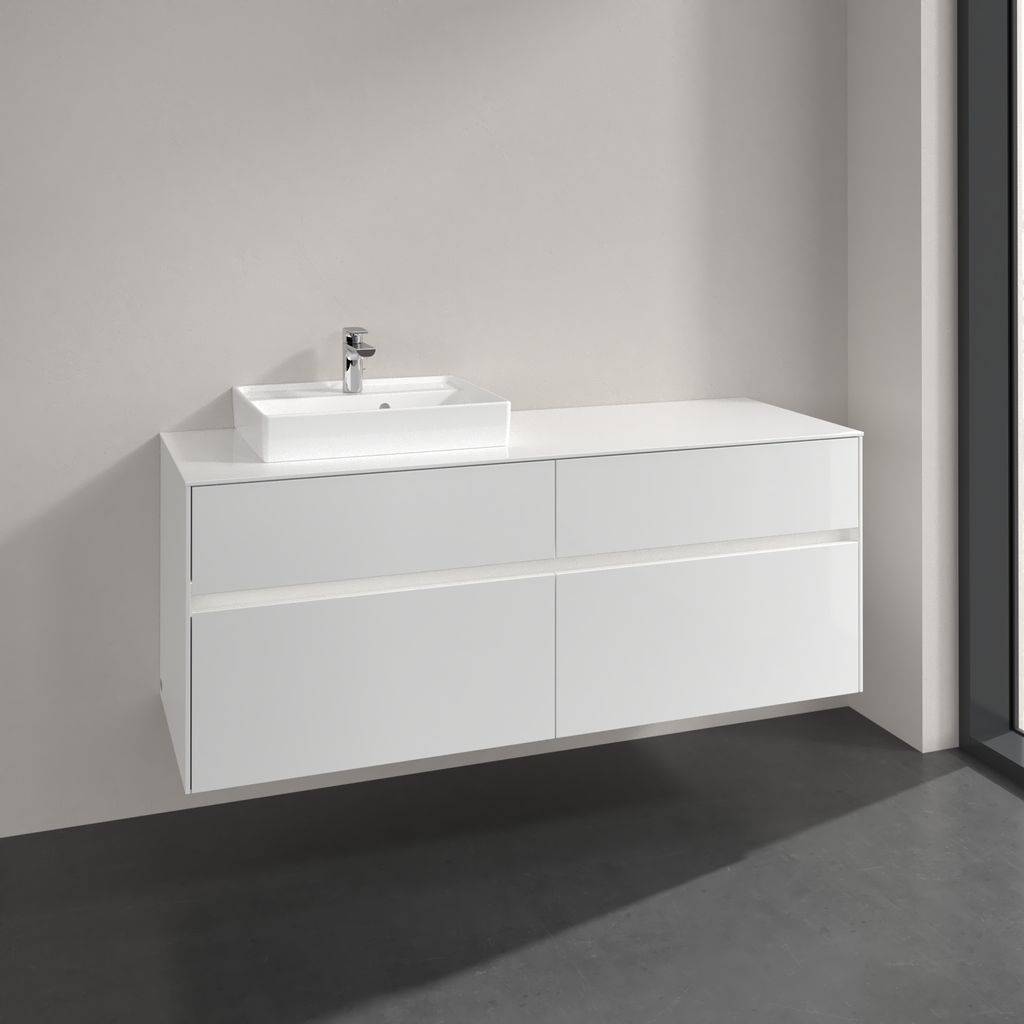 Collaro vanity unit 1400 x 548 x 500mm, with LED lighting