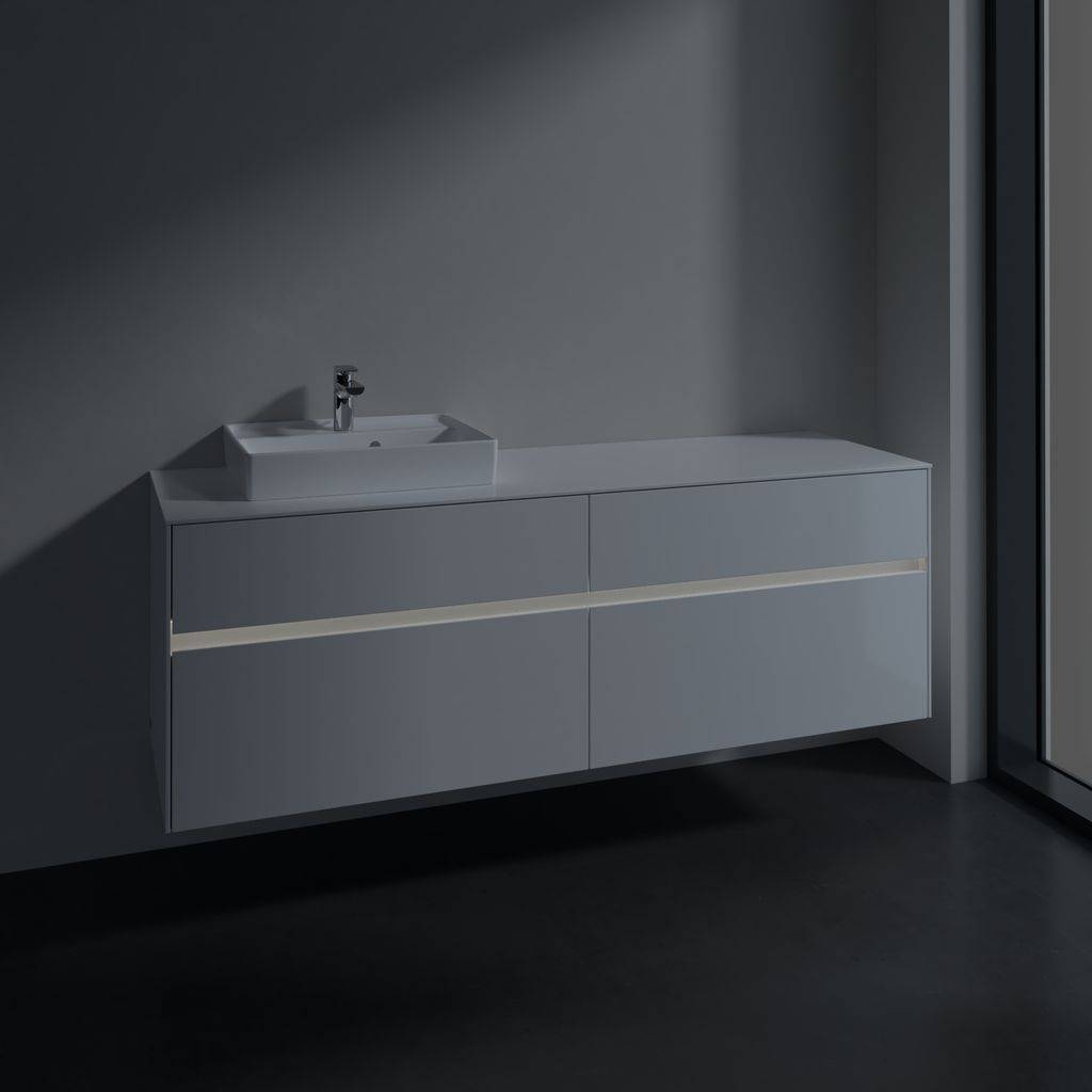 Collaro vanity unit 1600 x 548 x 500mm, with LED lighting