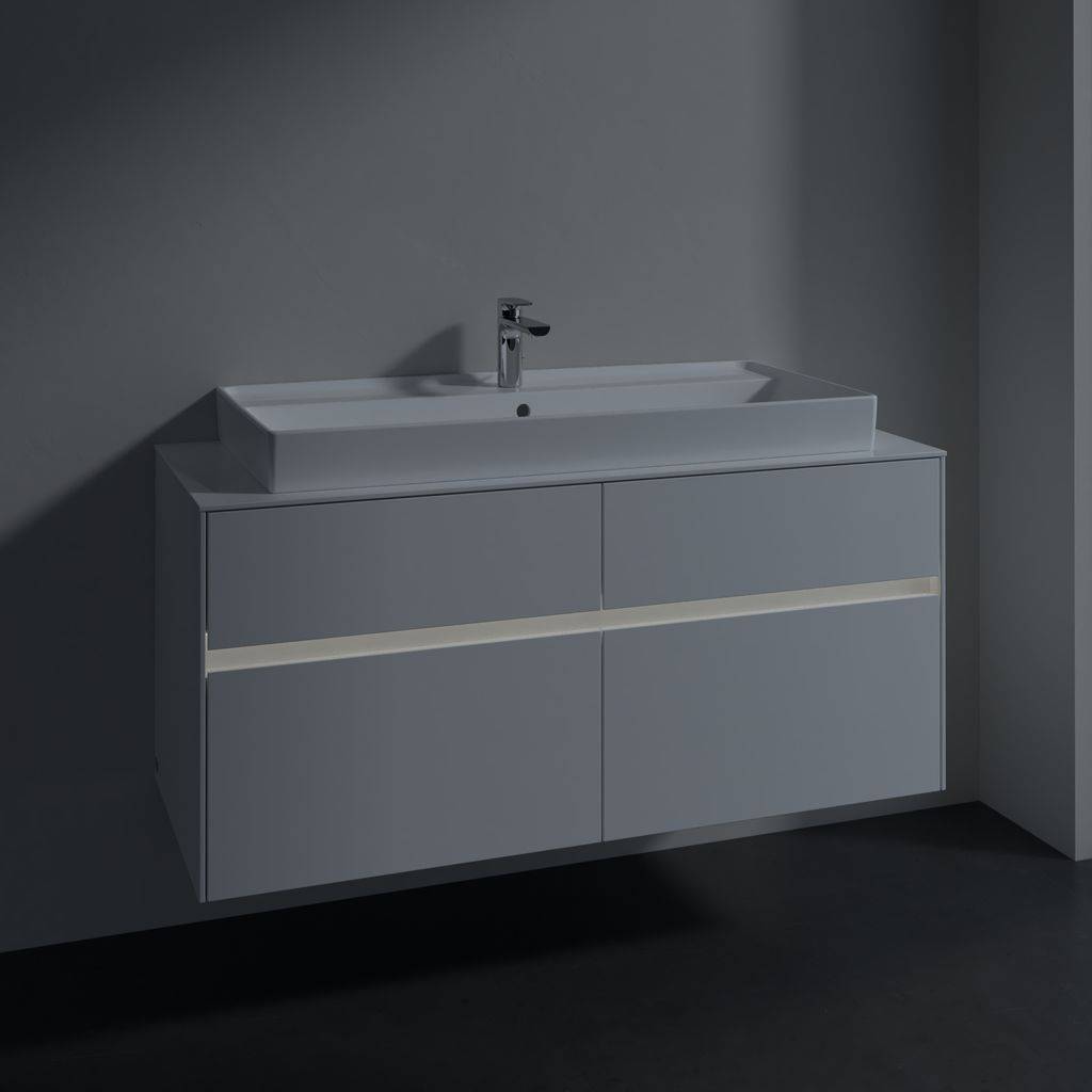 Collaro vanity unit 1200 x 548 x 500mm, with LED lighting