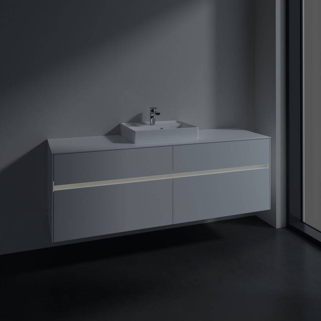 Collaro vanity unit 1600 x 548 x 500mm, with LED lighting