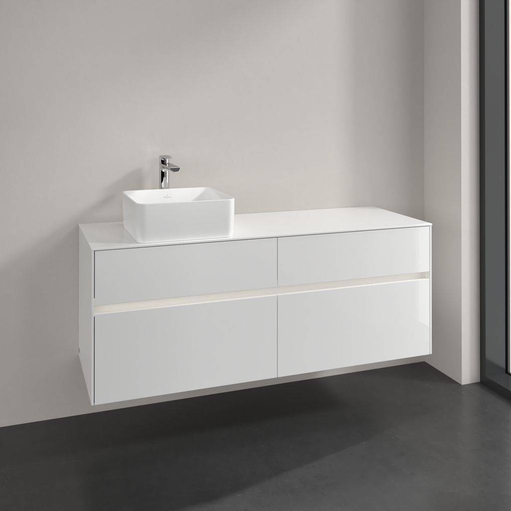 Collaro vanity unit 1400 x 548 x 500mm, with LED lighting