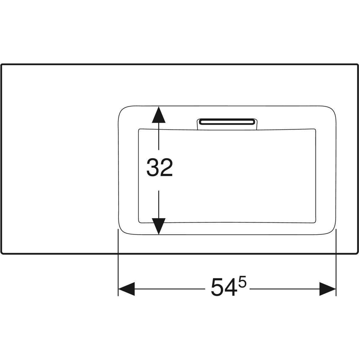 One furniture washbasin 90cm, outlet horizontal, without tap hole, without overflow, shelf left