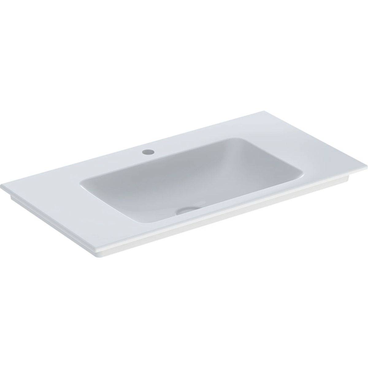 One furniture washbasin 90cm, outlet vertical, with tap hole, without overflow