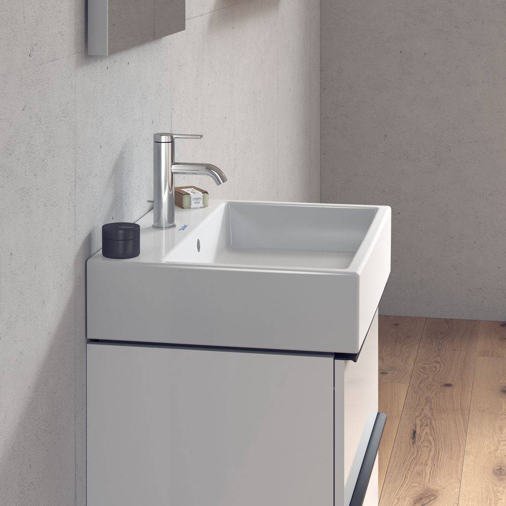 Vero Air furniture washbasin, 600 x 470mm, with tap hole, with overflow