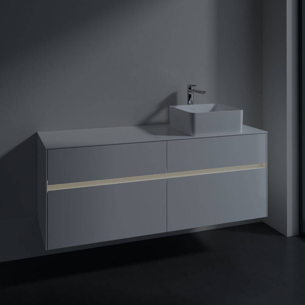 Collaro vanity unit 1400 x 548 x 500mm, with LED lighting