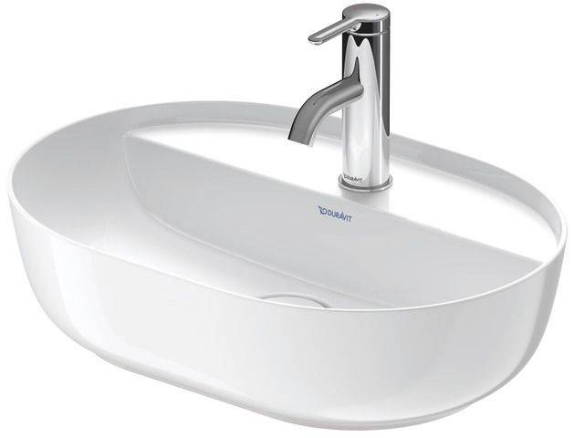 Luv countertop sink 500 x 400mm inside white, outside white