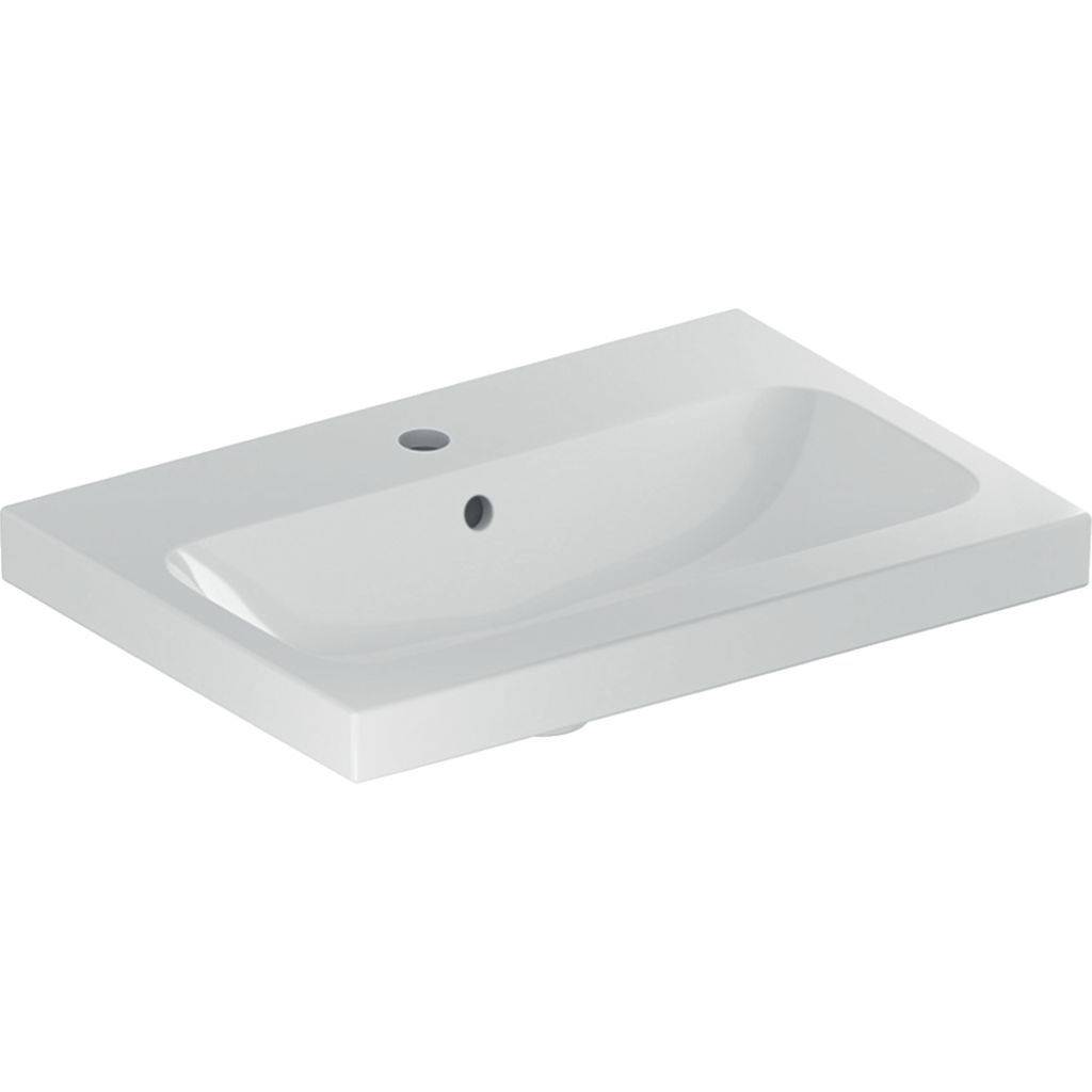 iCon light washbasin; 750mm; without tap hole, without overflow