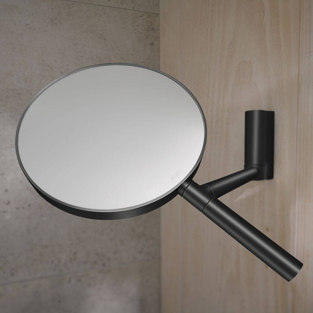 Plan cosmetic mirror for wall mounting