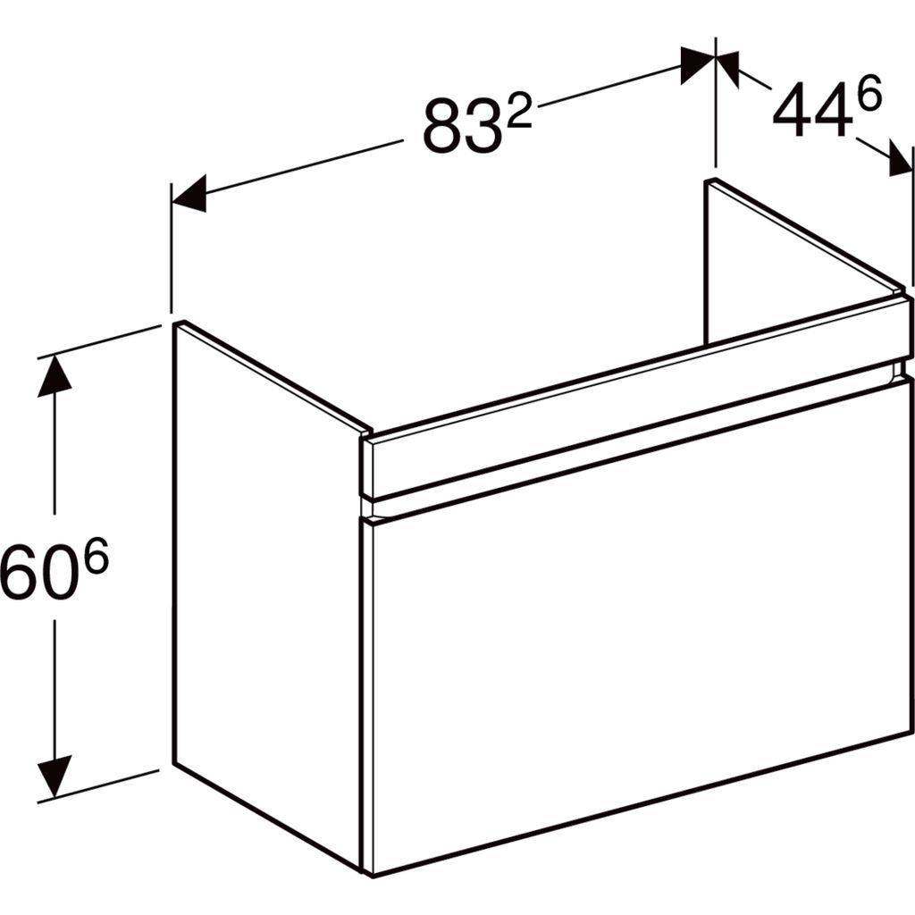 Renova Plan vanity unit for washbasin, for washbasin 90cm